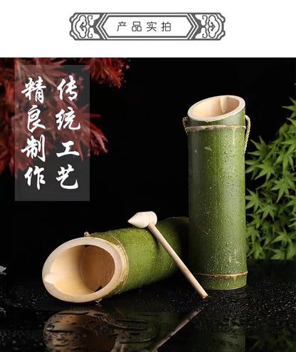 Carved green bamboo wine (Six-pack)